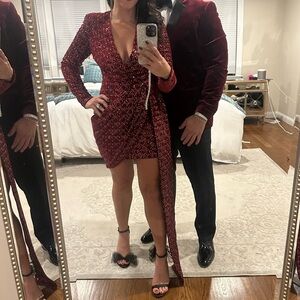 Nadine Merabi Chrissy Red Dress - S/M